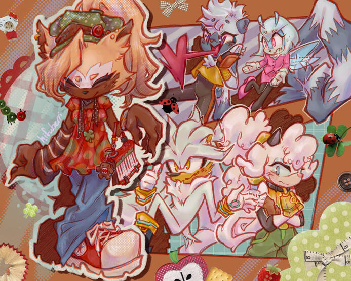 i wanted to draw a compilation of characters i haven't drawn before! this was the first illustration i did for myself after graduating :)