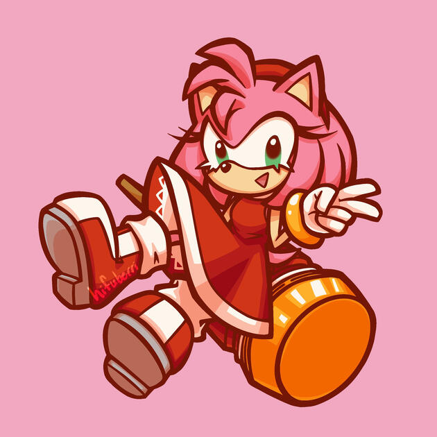 chibi sonic series 4/4! this was planned to be a series of sonic stickers that only came to fruition as 1" holographic material test stickers!
