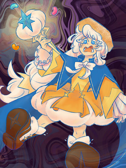 cream puff cookie from the cookie run series.