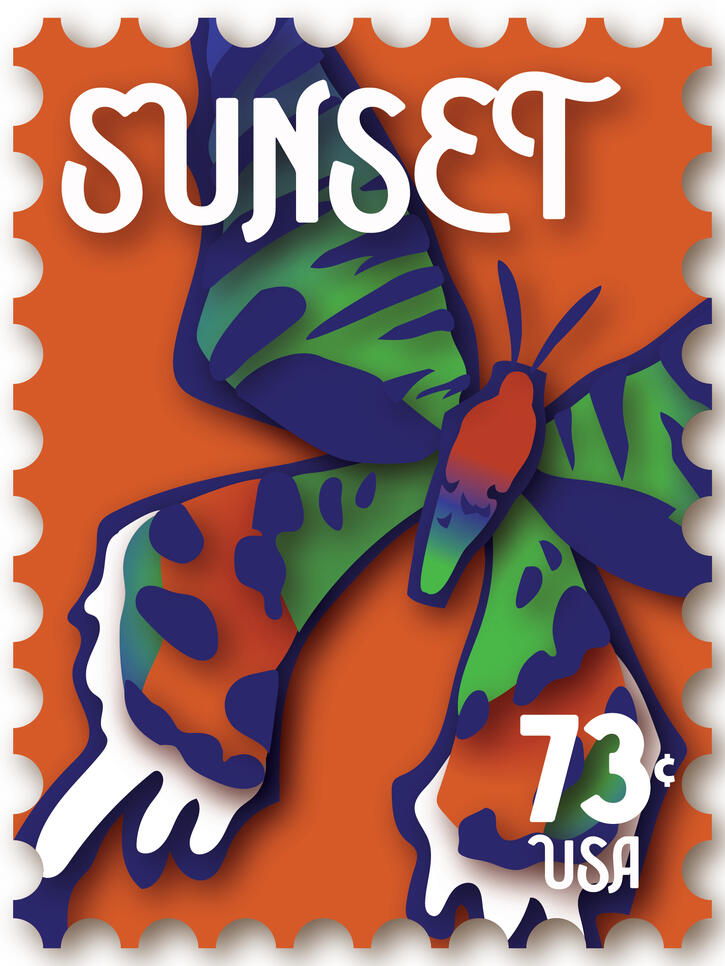 1/3, the Madagascan sunset moth.