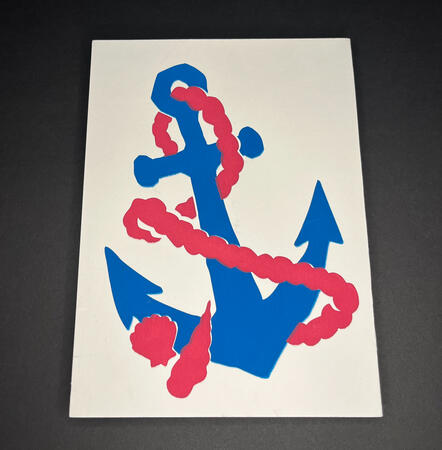 5/11, screen print. Paints were hand mixed using various amounts of CMYK pigments. Each color was printed individually.