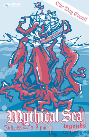 2/11, museum event poster file. Specifically for skeptics and believers of sea related myths to have grounds for discussion.